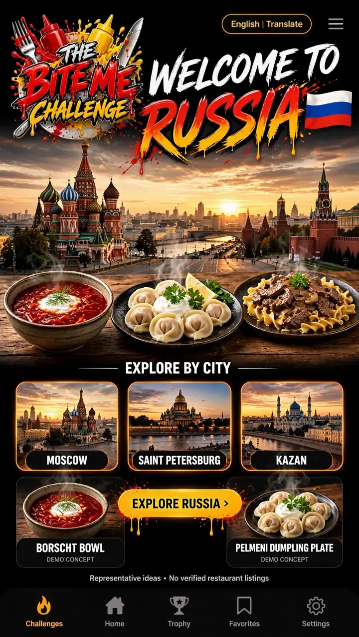 Welcome to Russia — The Bite Me Challenge