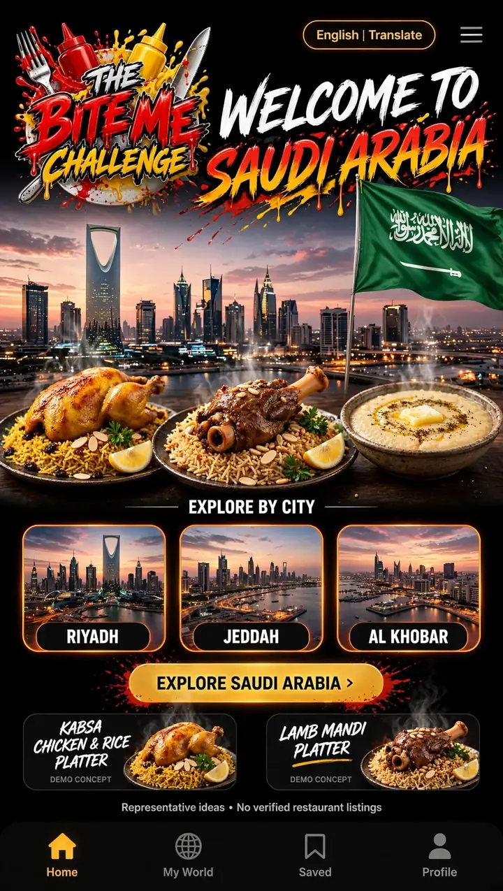 Welcome to Saudi Arabia — The Bite Me Challenge