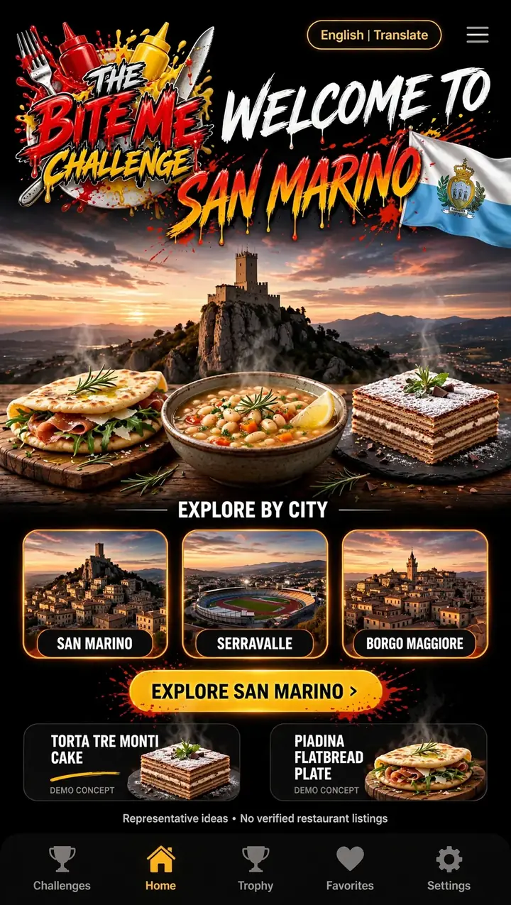 Welcome to San Marino — The Bite Me Challenge