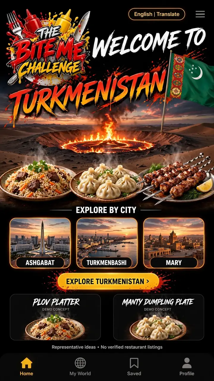 Welcome to Turkmenistan — The Bite Me Challenge