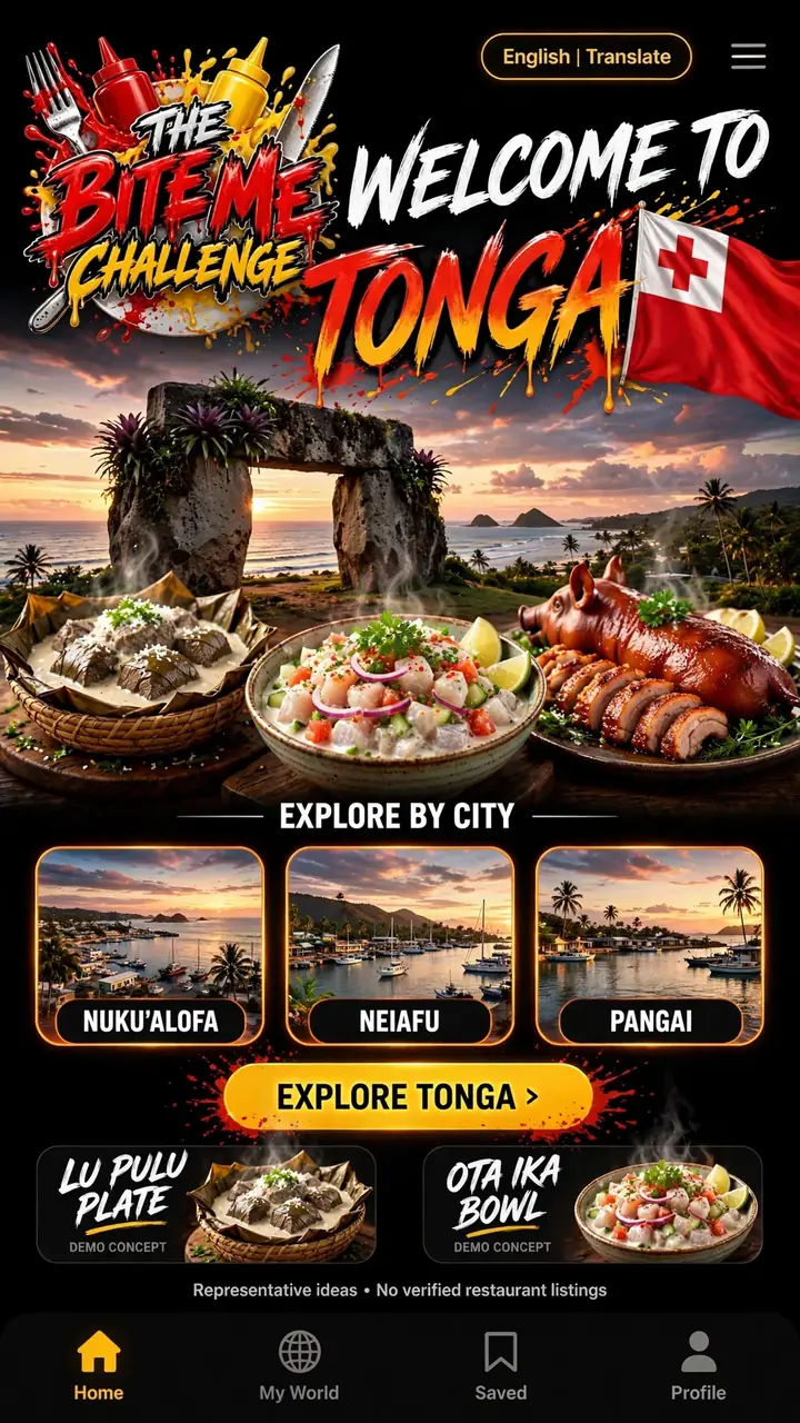 Welcome to Tonga — The Bite Me Challenge