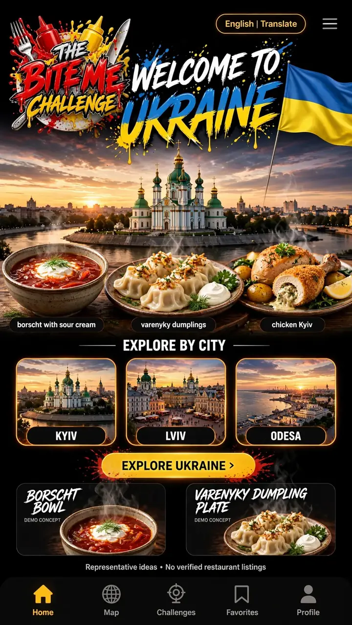 Welcome to Ukraine — The Bite Me Challenge