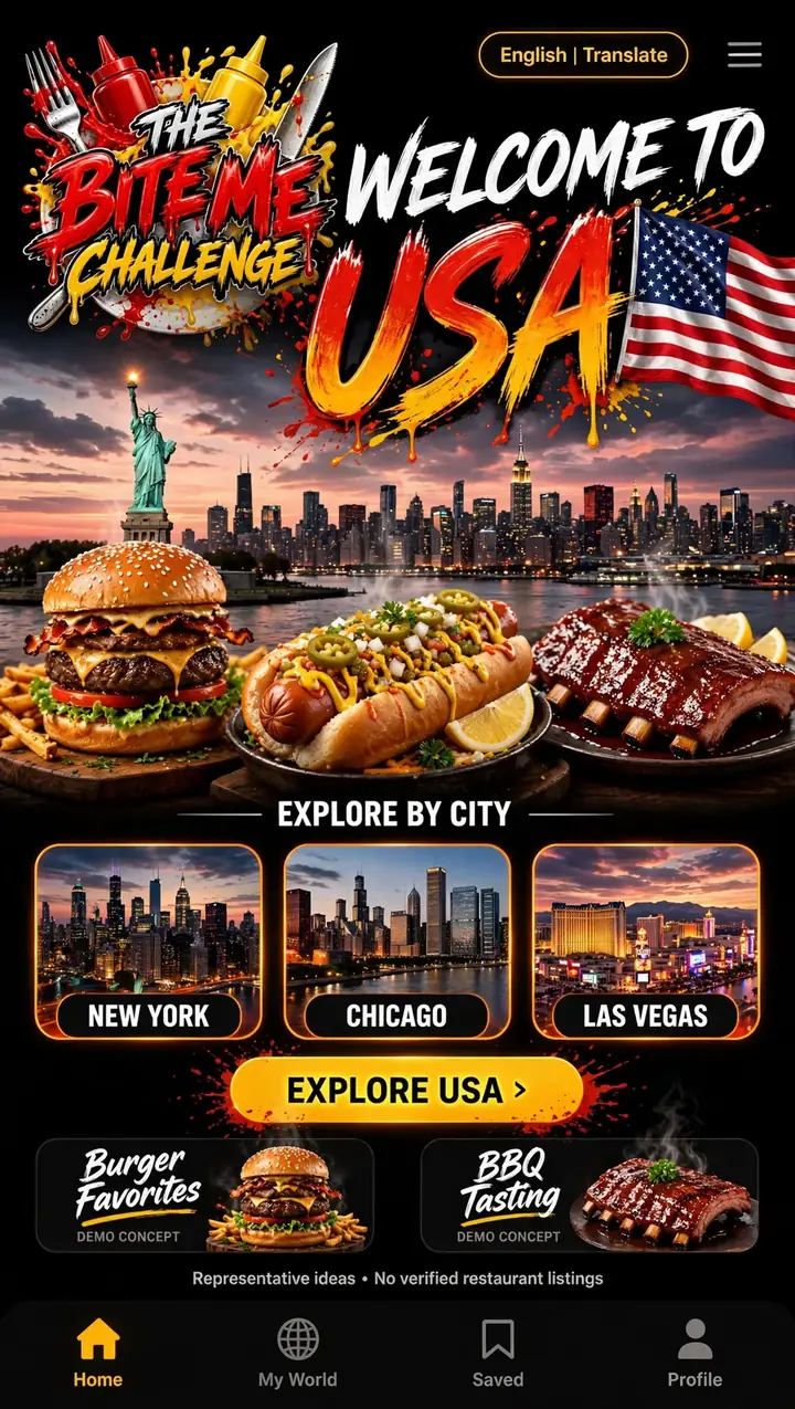Welcome to USA — The Bite Me Challenge