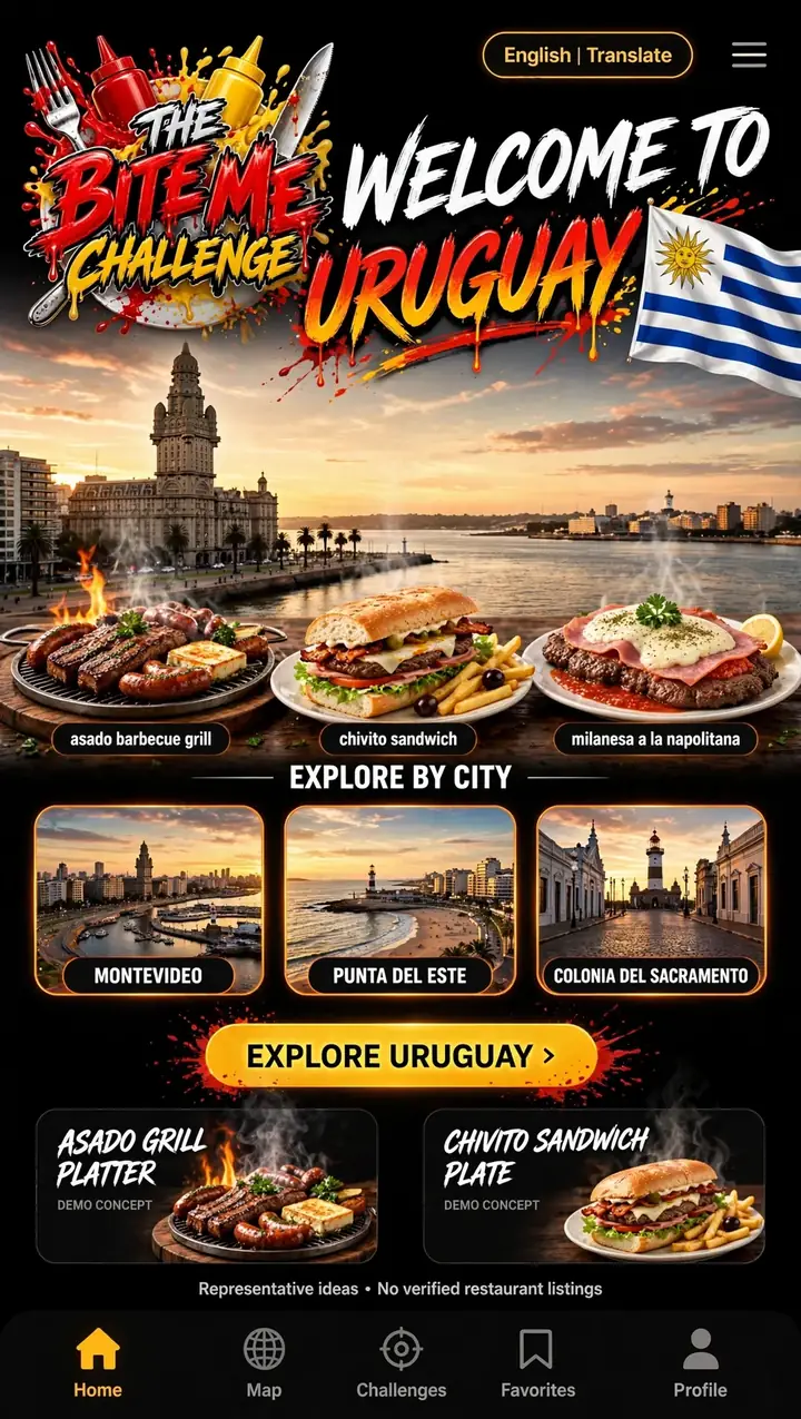 Welcome to Uruguay — The Bite Me Challenge