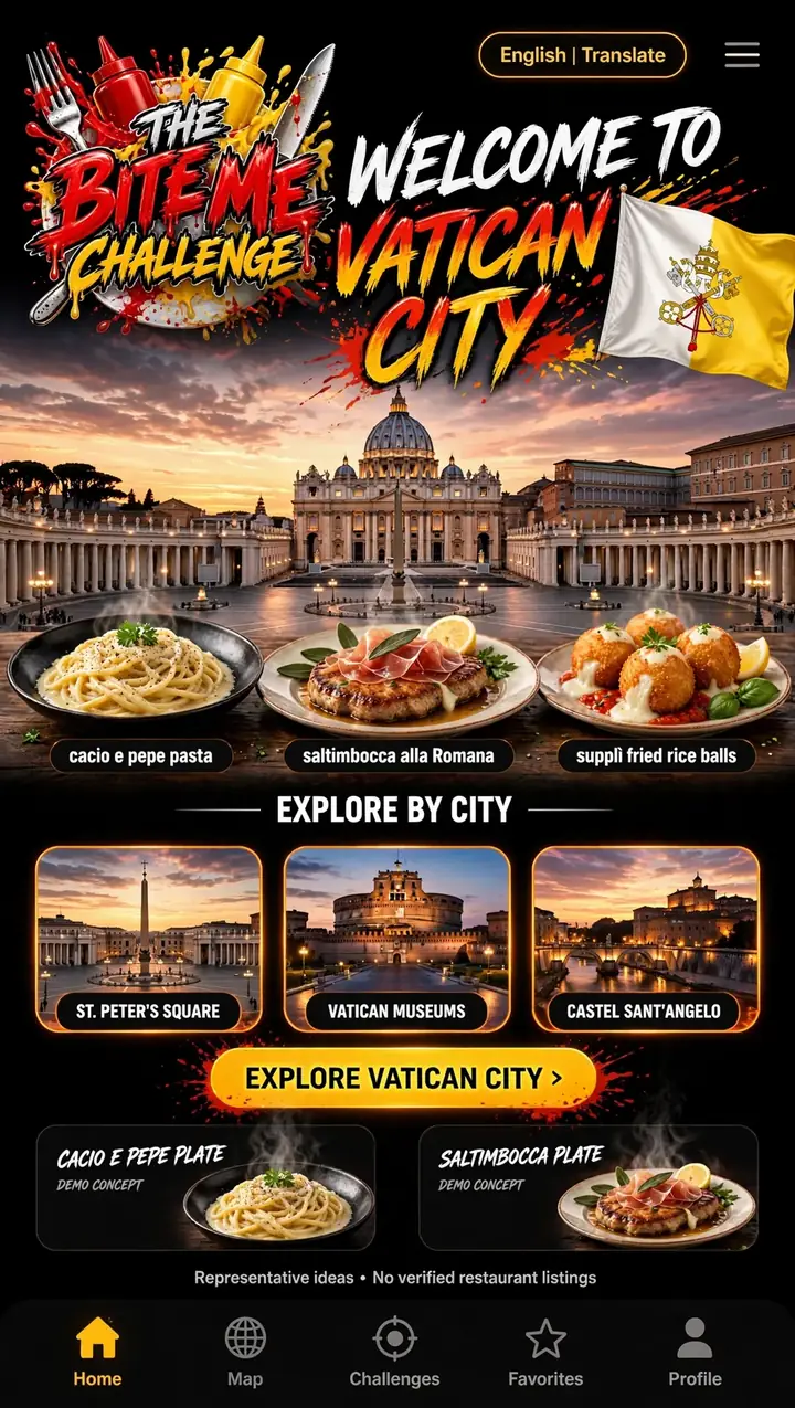 Welcome to Vatican City — The Bite Me Challenge