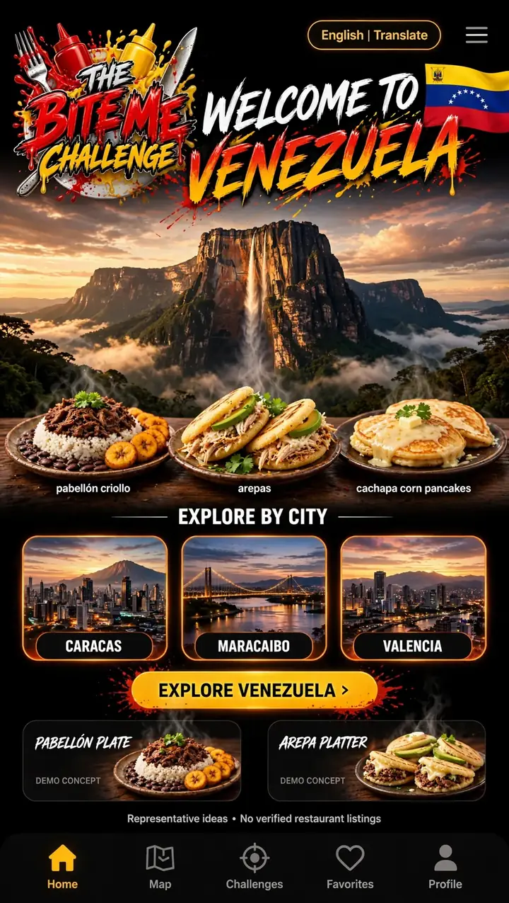 Welcome to Venezuela — The Bite Me Challenge