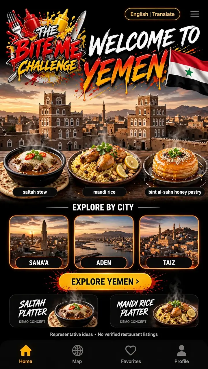 Welcome to Yemen — The Bite Me Challenge