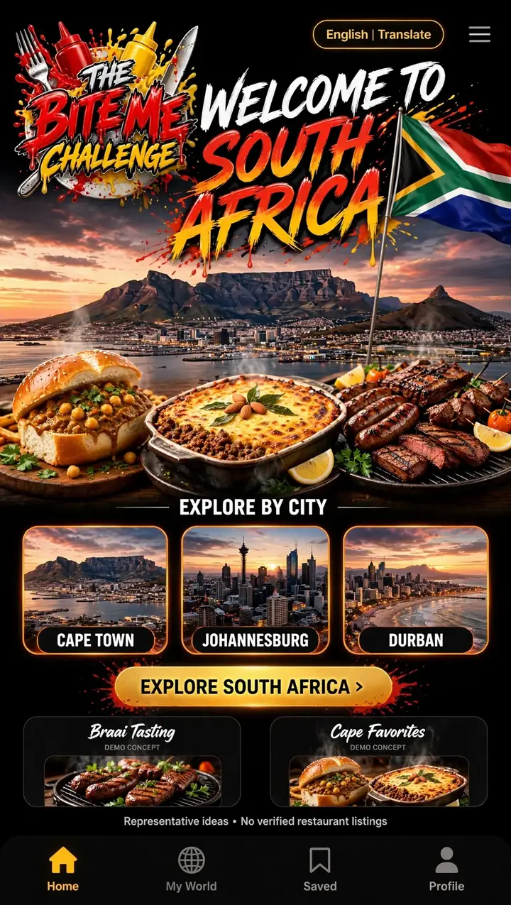 Welcome to South Africa — The Bite Me Challenge
