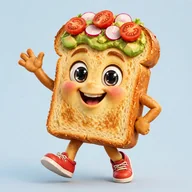 Avocado toast character