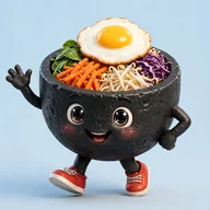 Bibimbap bowl character