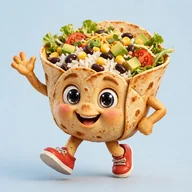 Burrito bowl character
