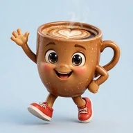 Coffee cup character