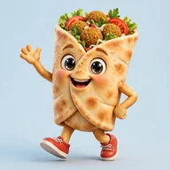Falafel wrap character