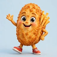 Fish and chips character
