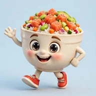 Poke bowl character