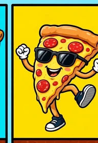 Slice the pizza