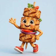 Souvlaki skewer character