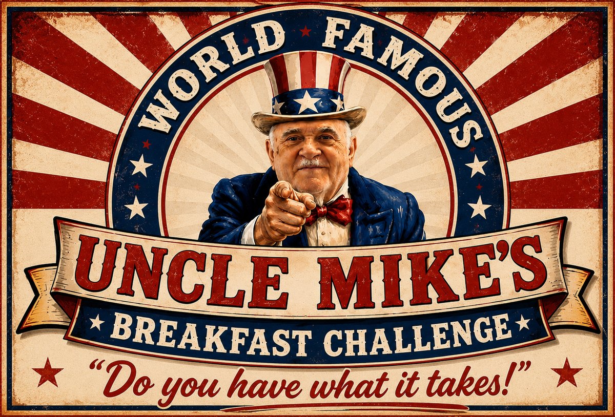 Uncle Mike's Diner — World Famous Breakfast Challenge poster